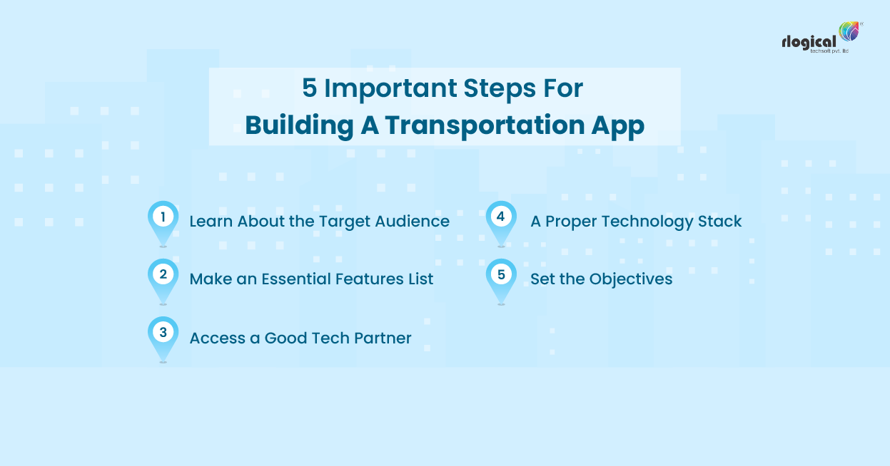Important Steps For Building A Transportation App