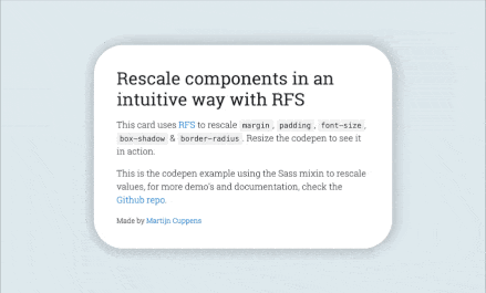 Responsive Font size (RFC)