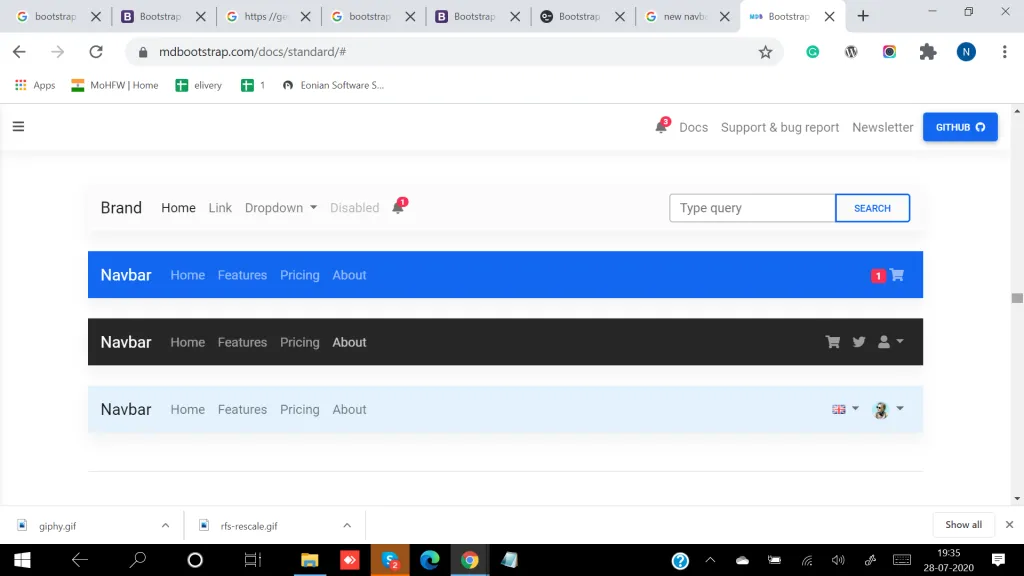 Navbar optimization