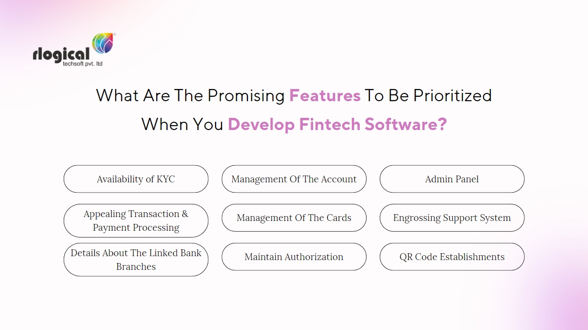 Features when you develop fintech software
